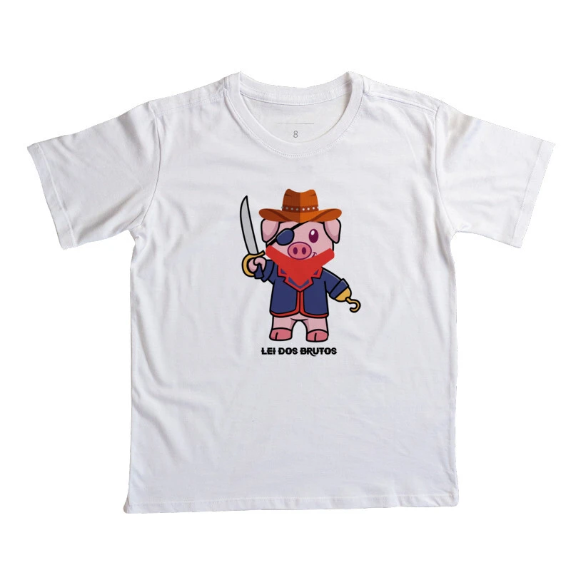 CAMISETA INF PORCO PIRATA