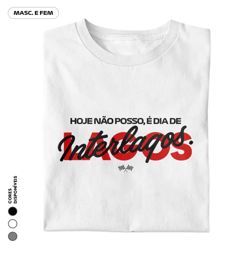 Hoje não posso, é dia de Interlagos.