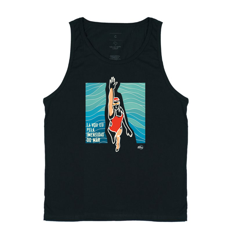 Lá vou eu, nadadora