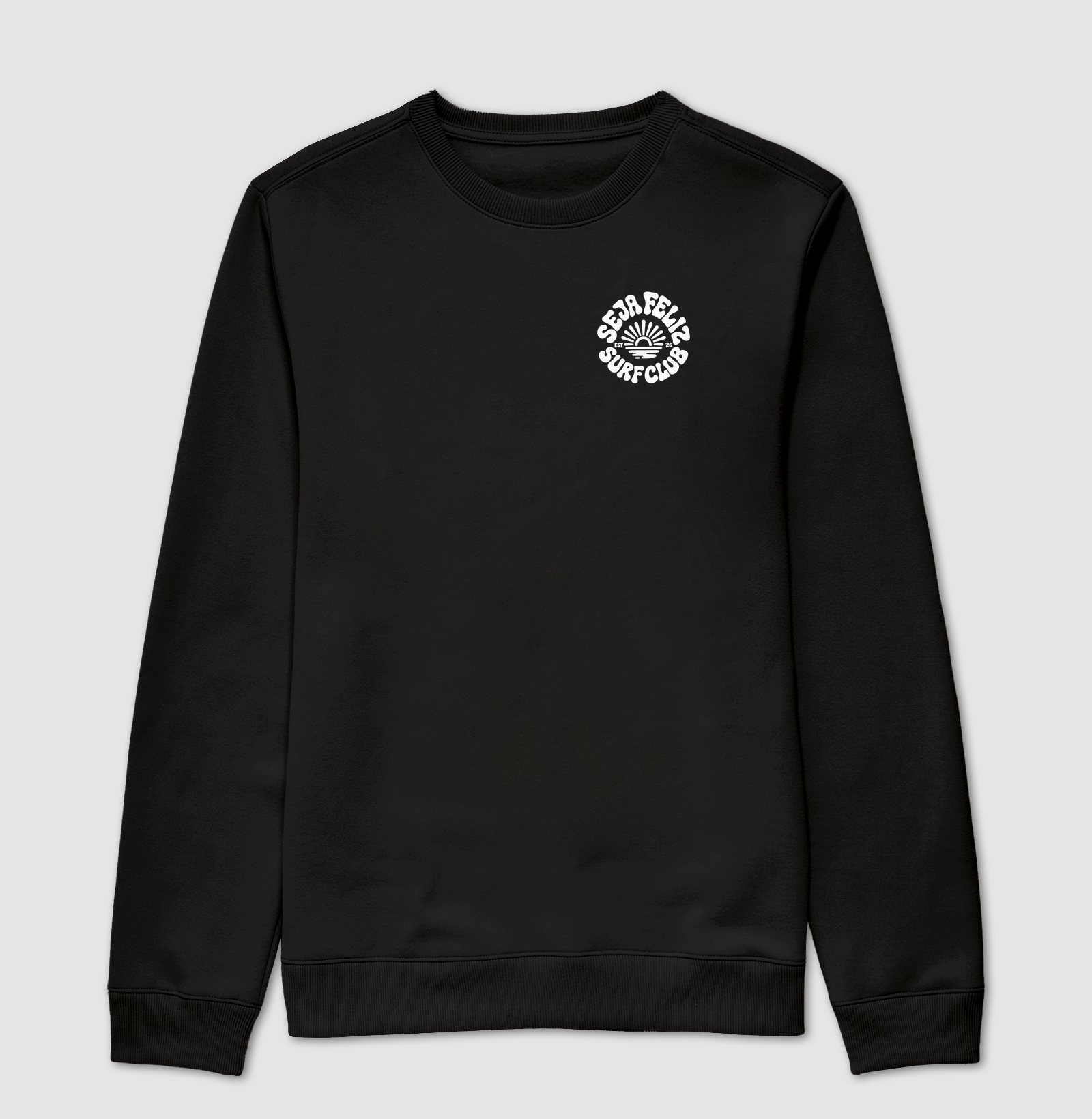 Seja Feliz Surf Club – EST. 26  - Suéter Moletom