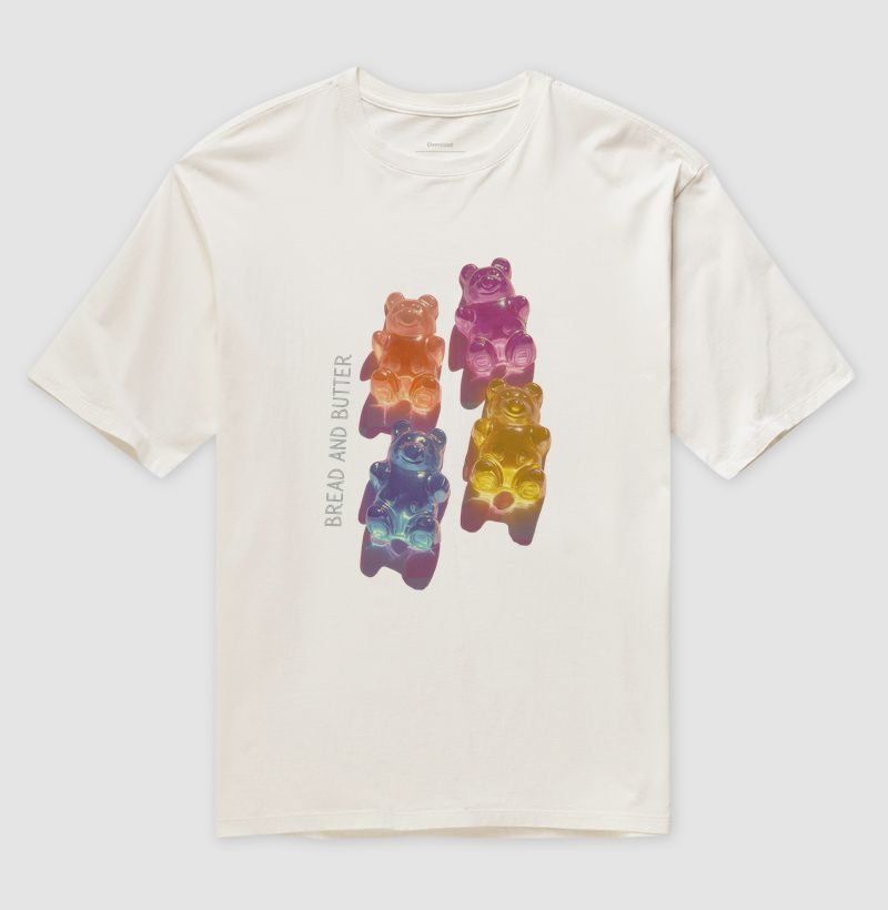 Camiseta Oversized All Jelly Bear