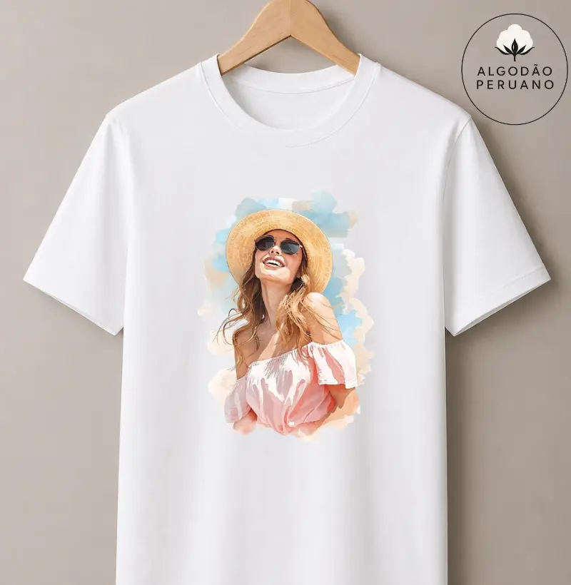 Camiseta Algodão Peruano - Verão Feliz 