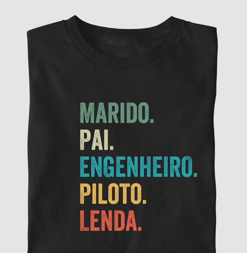 Marido. Pai. Engenheiro. Piloto. Lenda.