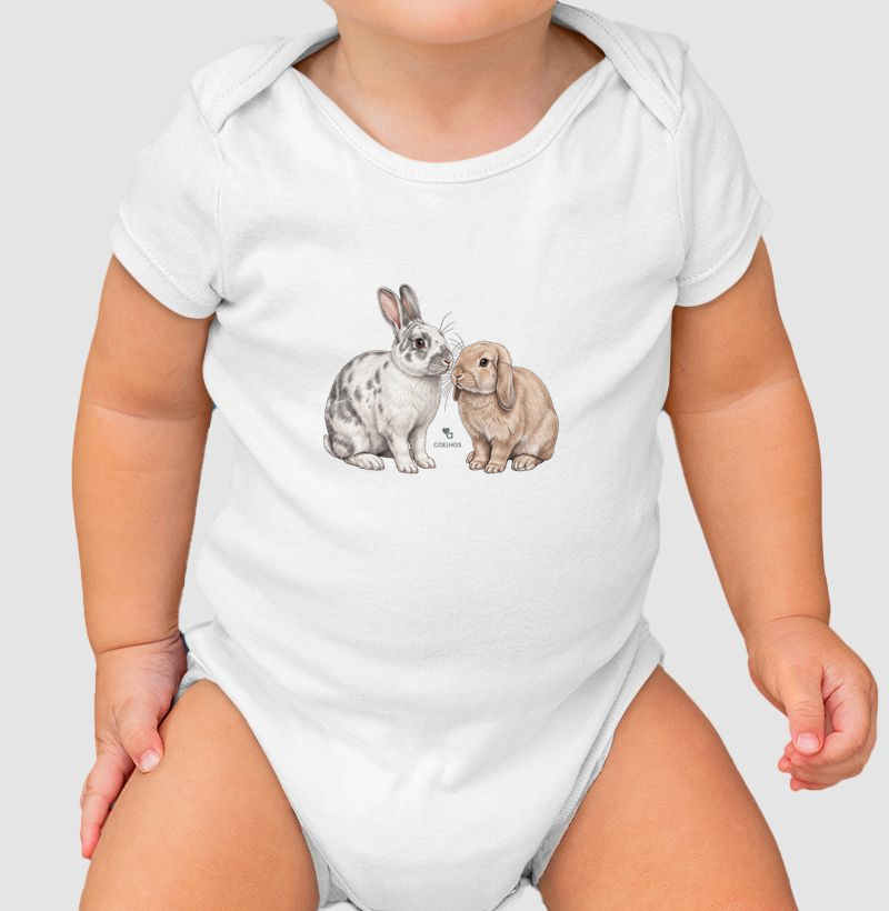 Singulares - Coelhos - Body Infantil