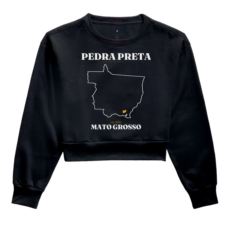 Pedra Preta | Legado MT - Cropped Moletom