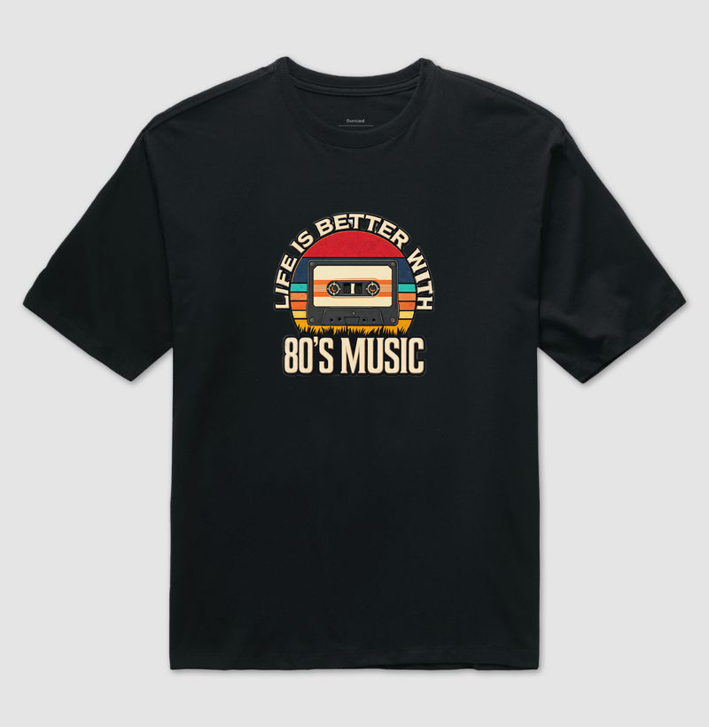 Camiseta Music 80 Retro