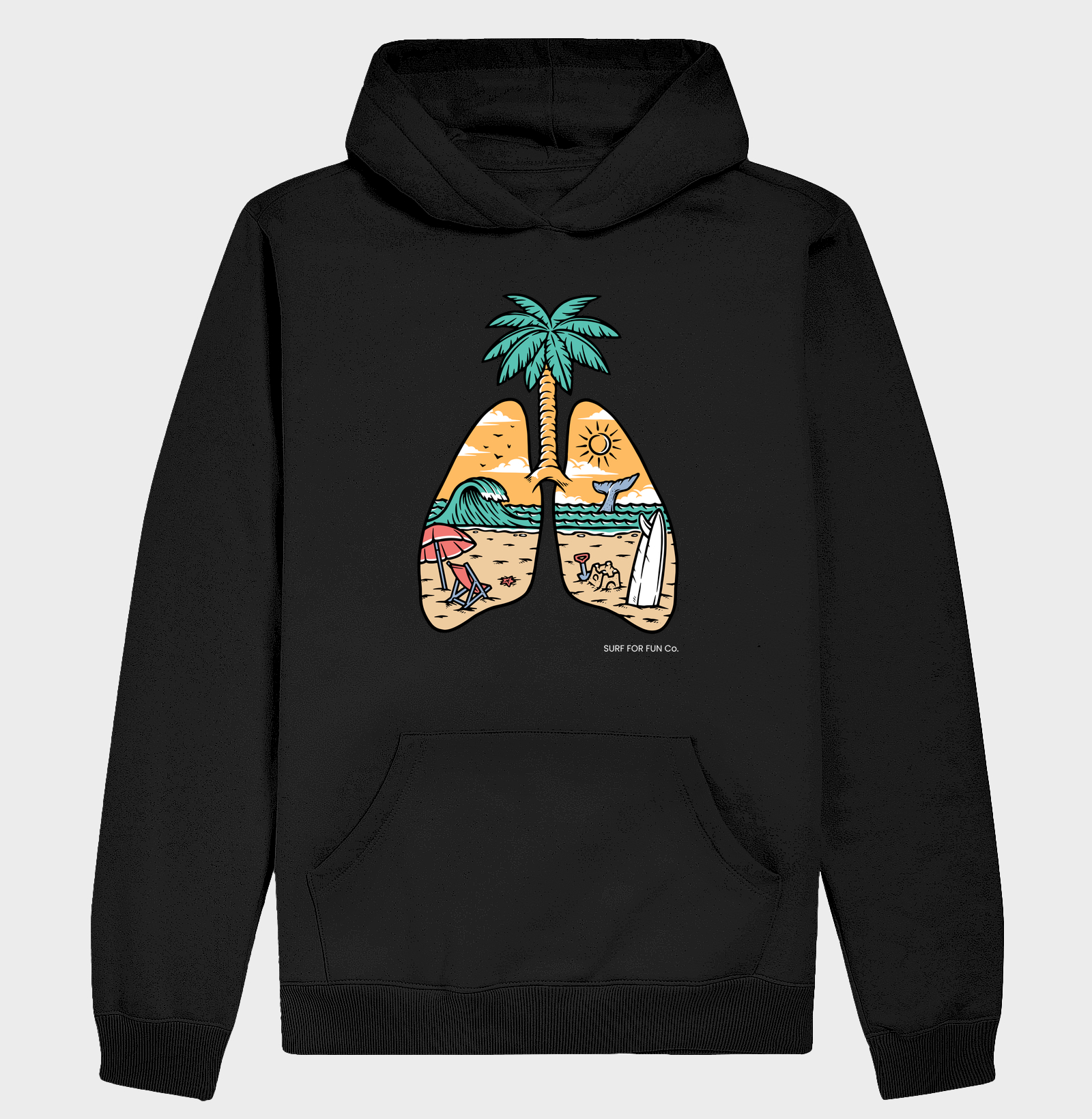 Pulmão de surfista - Hoodie Moletom