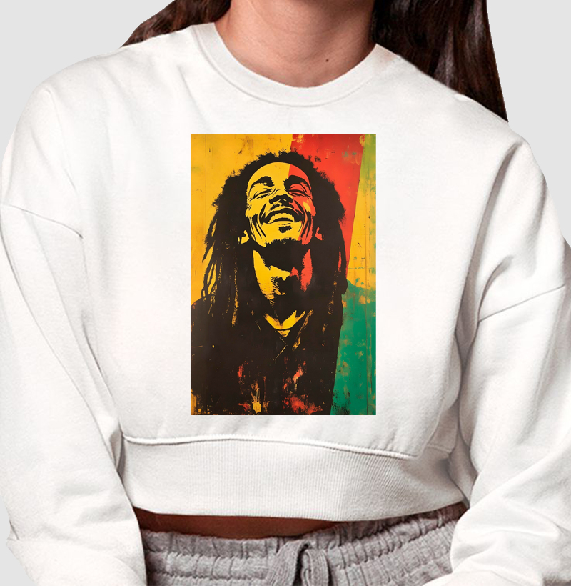 Bob Reggae Moletom Cropped Premium