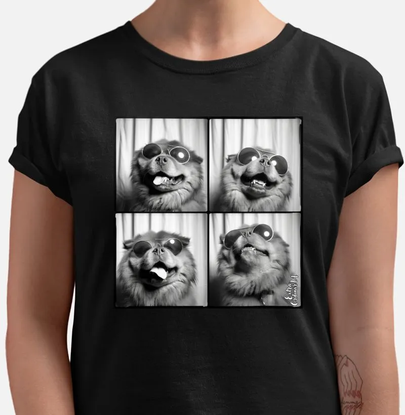 Camisetas com Estampa de Photobooth Chow Chow