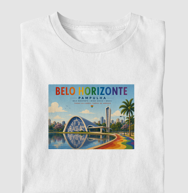 Todas as Cores Todos os Amores BH — LGBT, Orgulho Gay, Minas Gerais | Ô Bicha! - Camiseta
