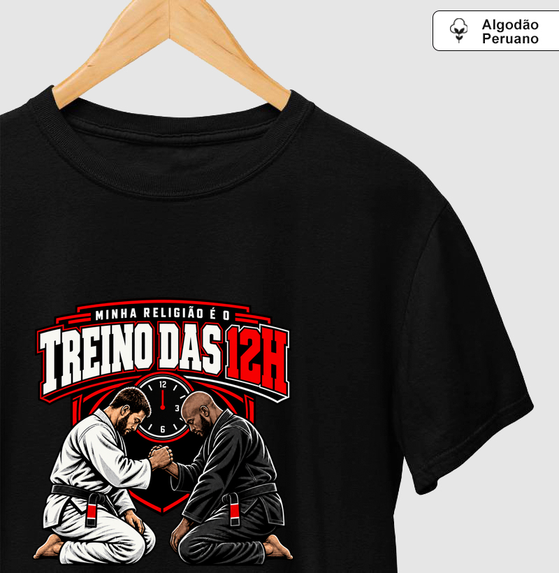 Treino das 12h - Camiseta Algodão Peruano