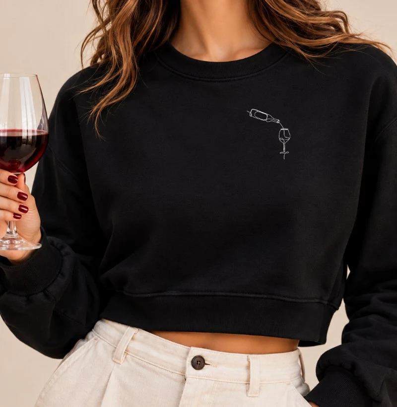 Minimal Vinho - Cropped Moletom
