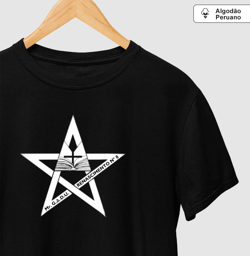 Camiseta ARLS Renascimento Nº8 2- Mr. GADU - Algodão Peruano