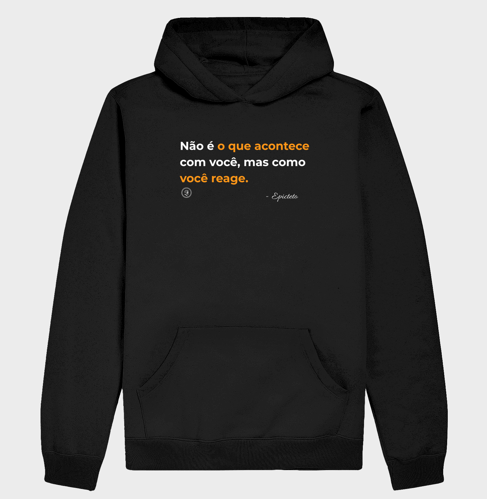 Camiseta Filosofia Estoicismo de Epicteto "Como você reage"