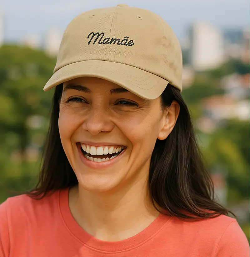 Mamãe (cursivo) (boné)