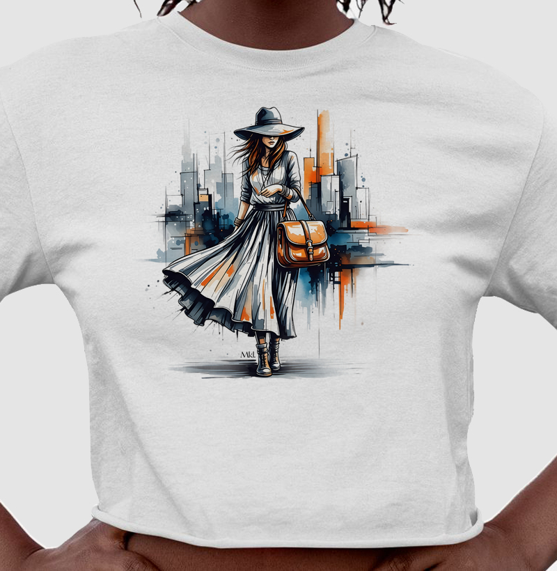 Cropped Algodão Premium - Caminhos Urbanos 