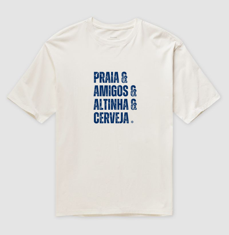 Camiseta Oversized Praia