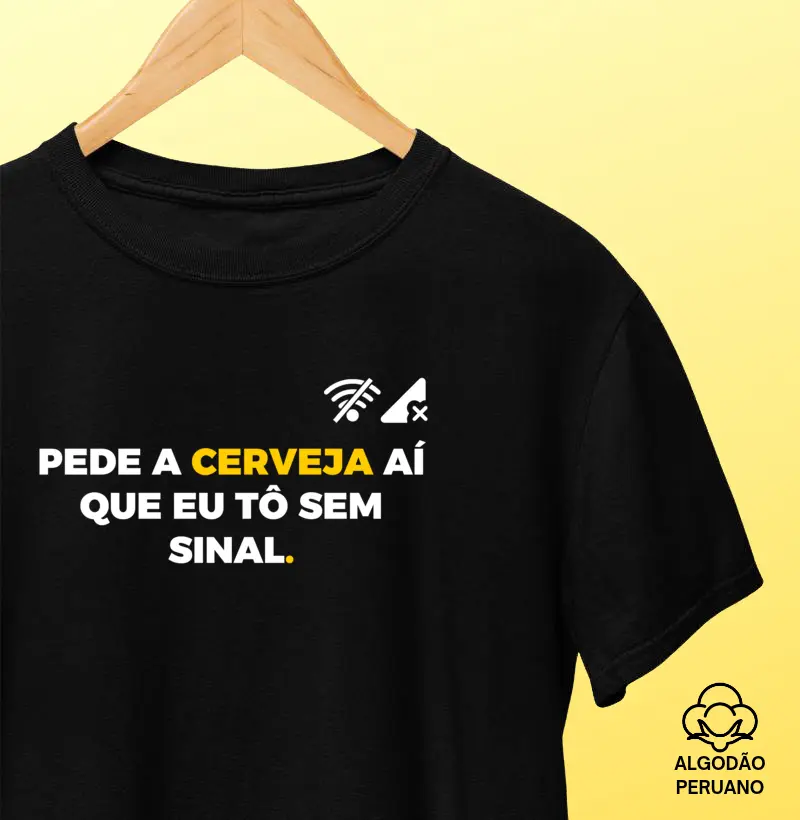 Sem Sinal - Camiseta Algodão Peruano