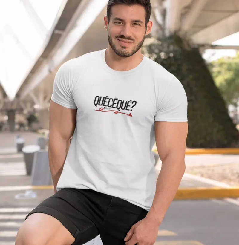 T-Shirt Masculino Branca - Que Cê Que