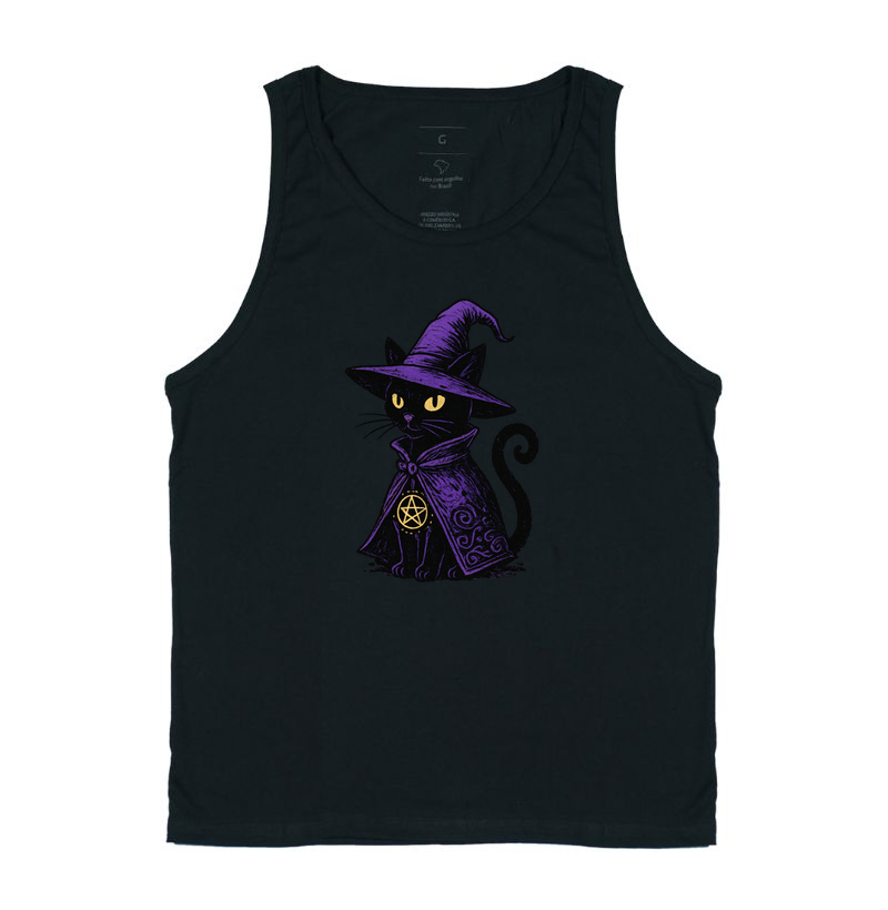 Camiseta O gato bruxo