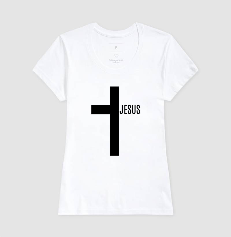 Cruz Jesus - Estampa Preta