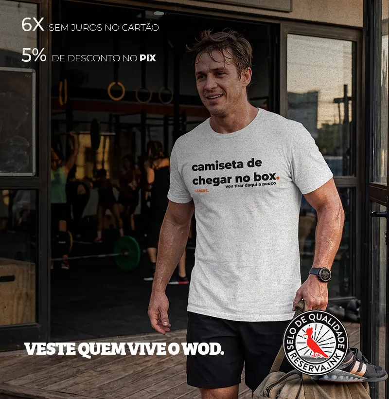 Camiseta de chegar no box