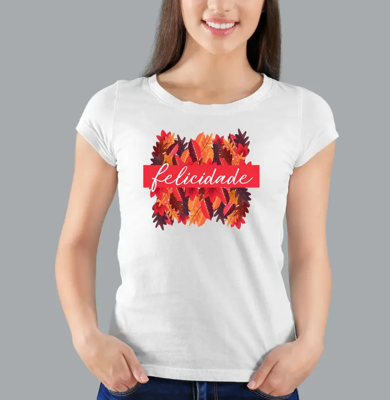 Camiseta feminina floral 01