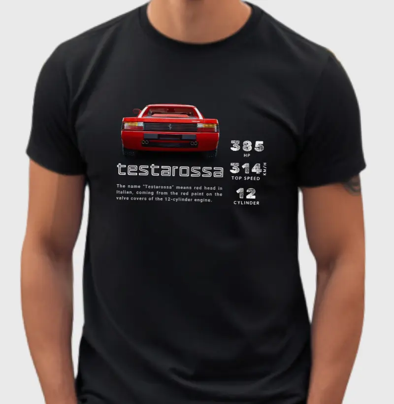Camiseta Testarossa - Preta