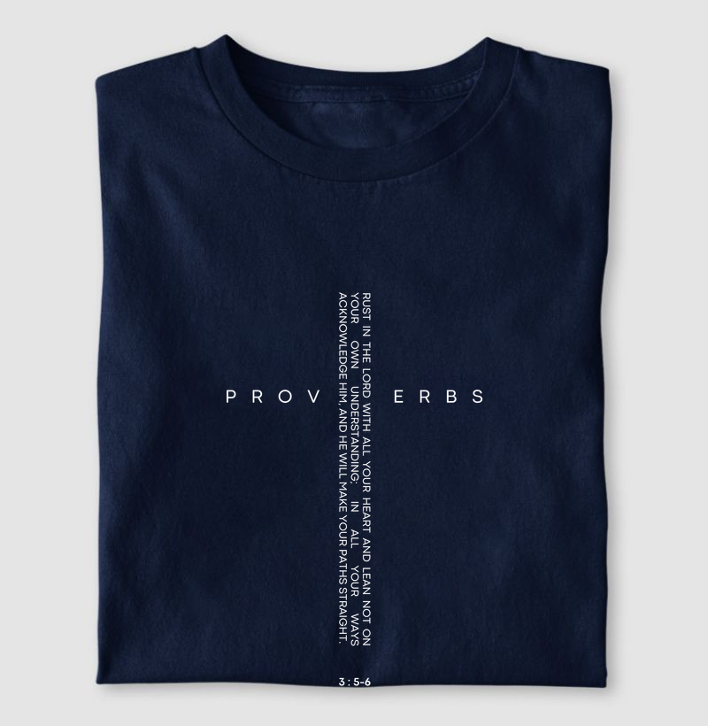 Camiseta Confie no Senhor – Provérbios 3:5-6 | Milagree