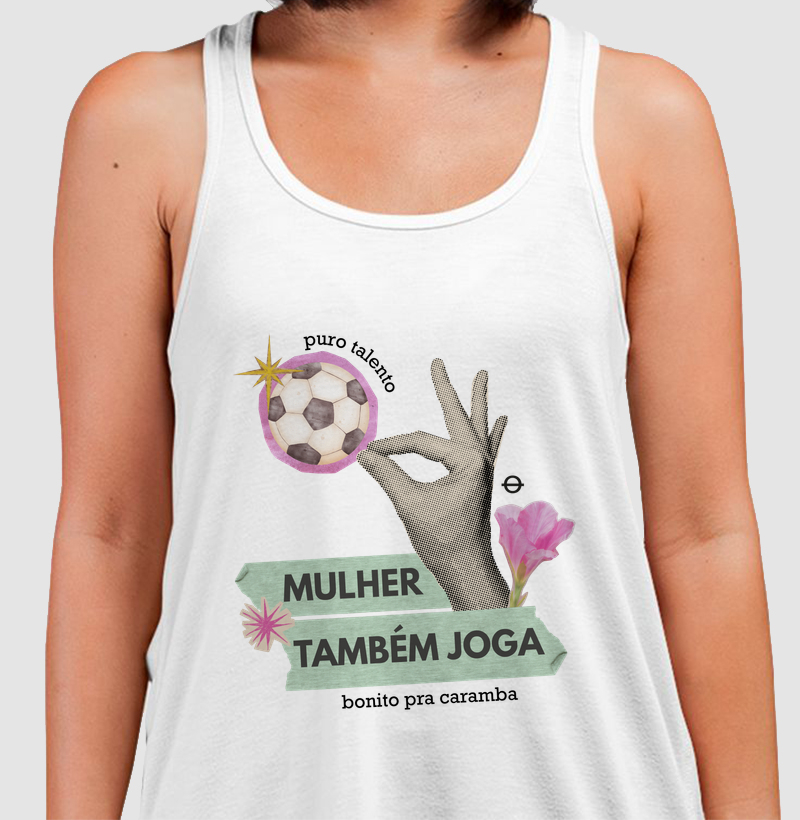 mulher também joga colagem joga bonita