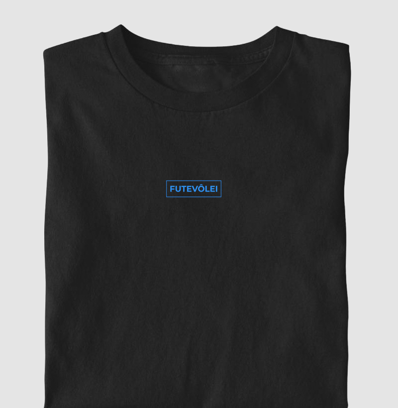 Camiseta de Futevôlei Azul Neon