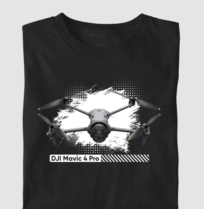 Camiseta DJI Mavic 4 Pro - Piloto de Drone e Audiovisual