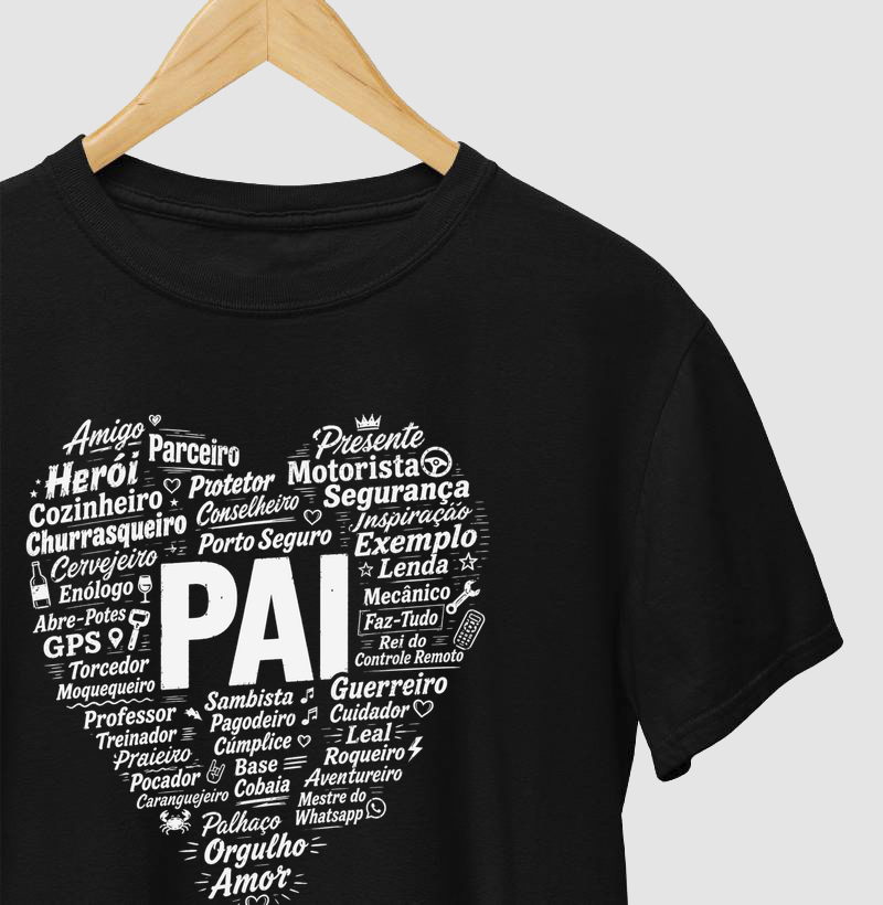 Pai Nuvem de Palavras Coração - #28748