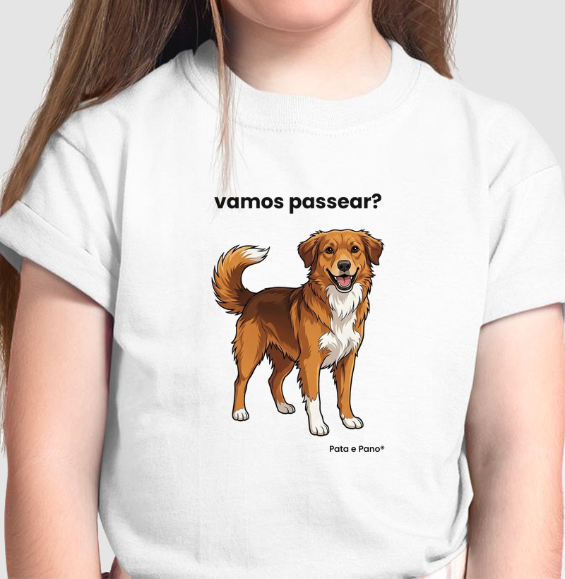 CAMISETA INFANTIL NOSSO MASCOTE PASSEAR - Camiseta Infantil