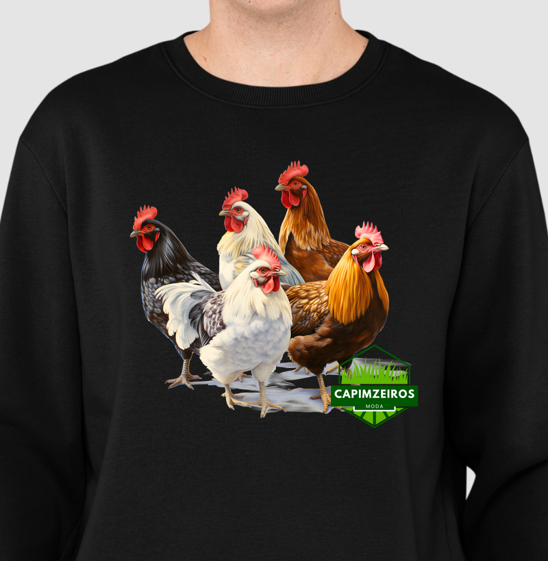 Suéter Moletom Capimzeiros - Galos, Galinhas & Pintinhos 8