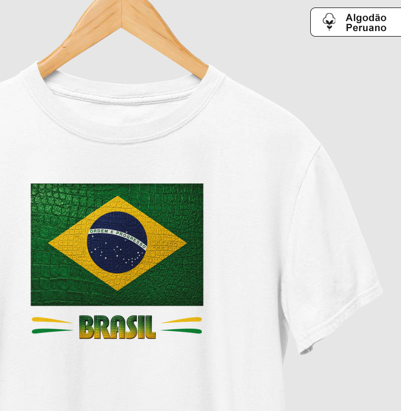 Camiseta Bandeira do BR estilizada (Masculina e Feminina)