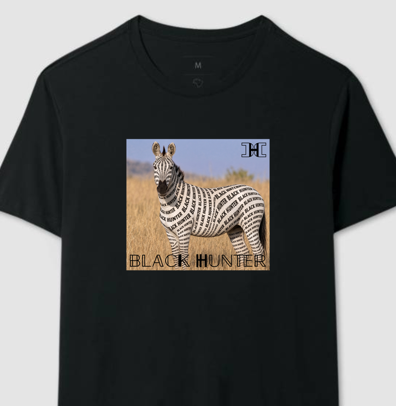 camiseta zebra black hunter