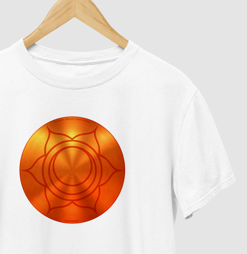Camiseta 2º Chakra Umbilical – Swadhisthana – Estampa Radiônica Unissex