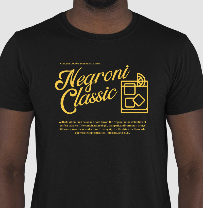 Camiseta Negroni Classic Flavor