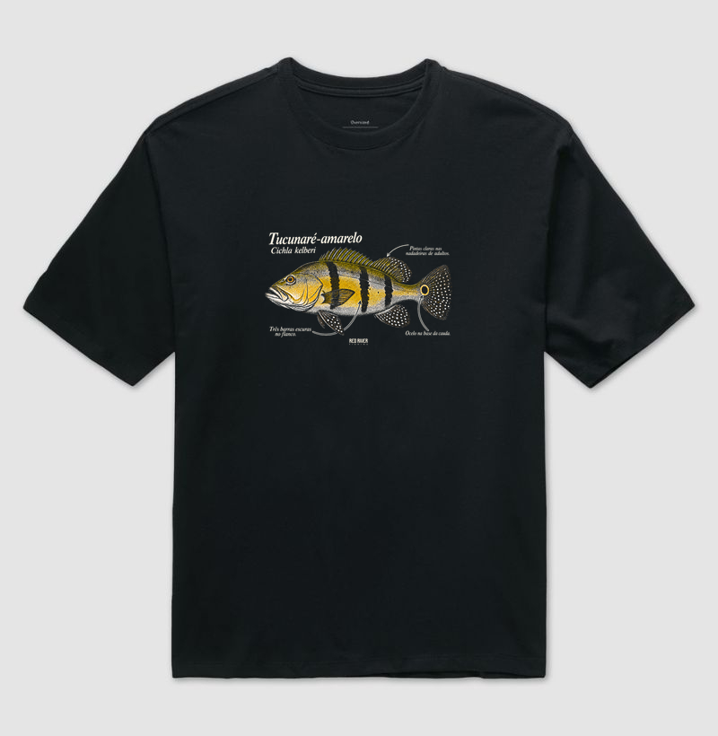 Camiseta Red River – Tucunaré-Amarelo - Camiseta Oversized