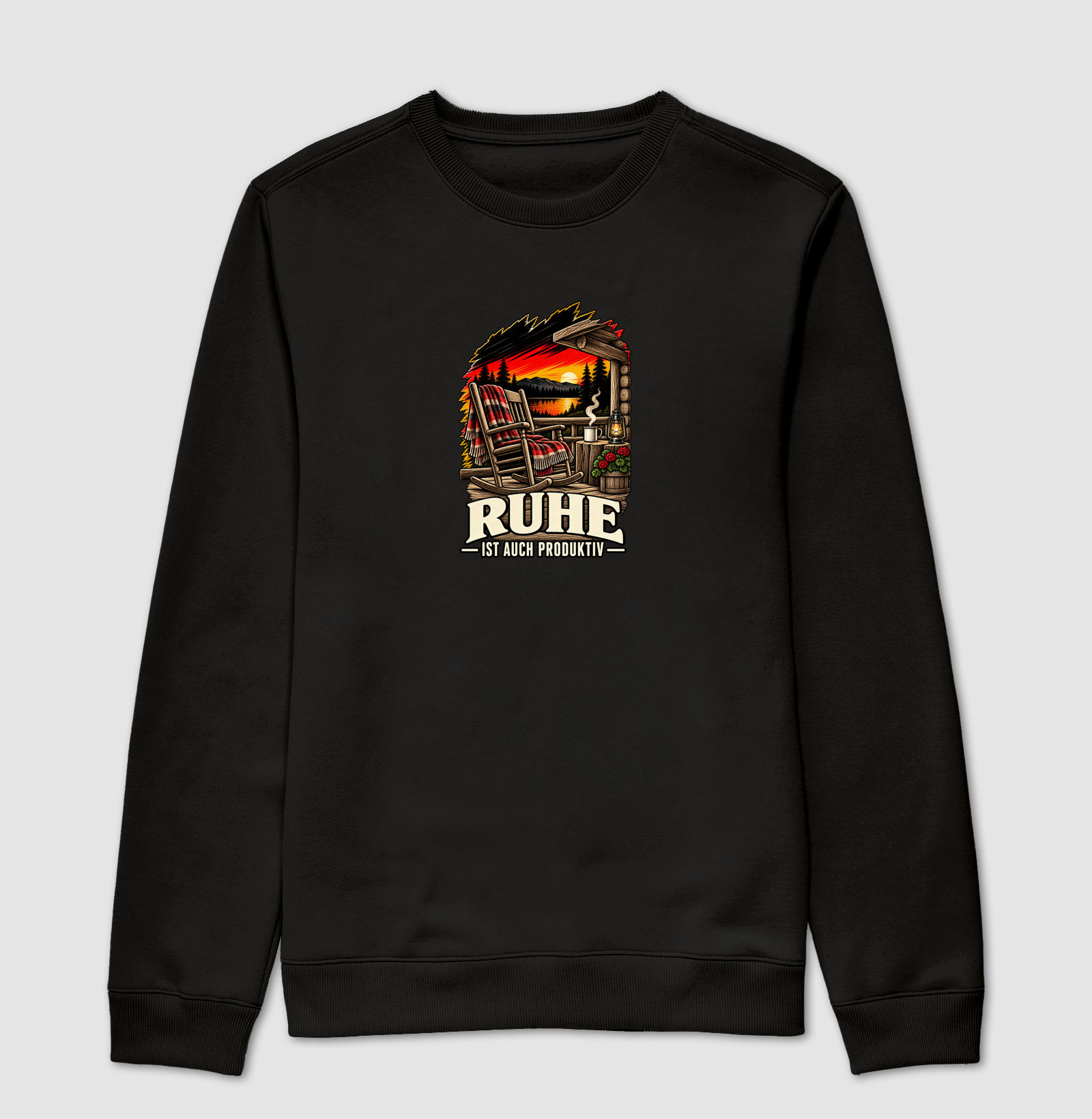 Ruhe ist auch produktiv - Suéter Moletom