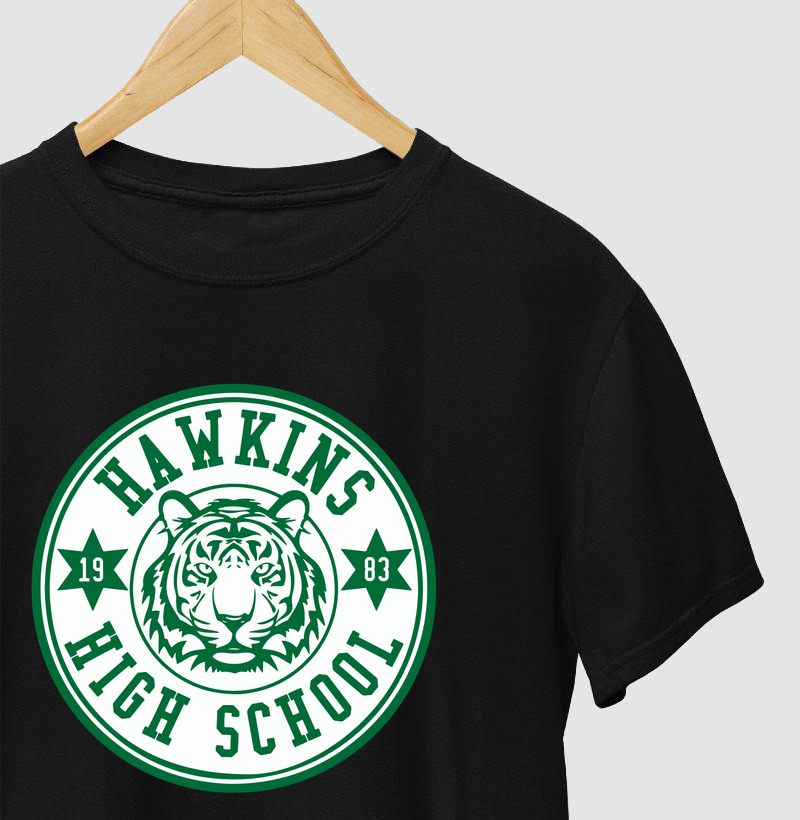 Camiseta StrangerThings Hawkins School