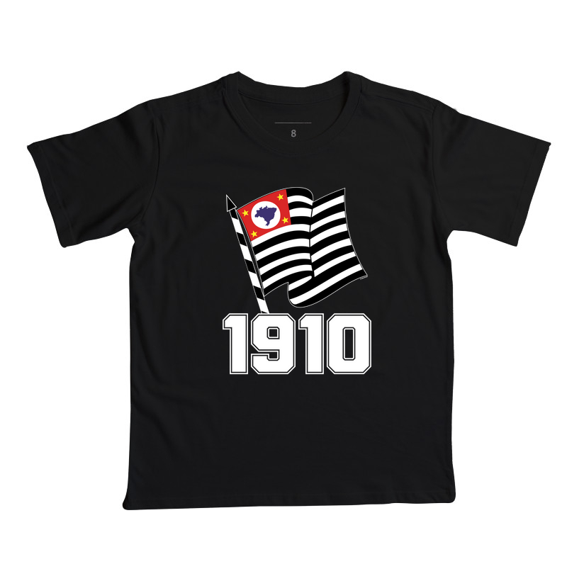 Camiseta Infantil - Bandeira Paulista 1910