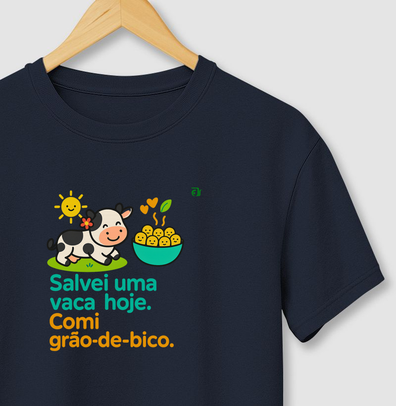 Salvei uma vaca hoje, comi grão-de-bico