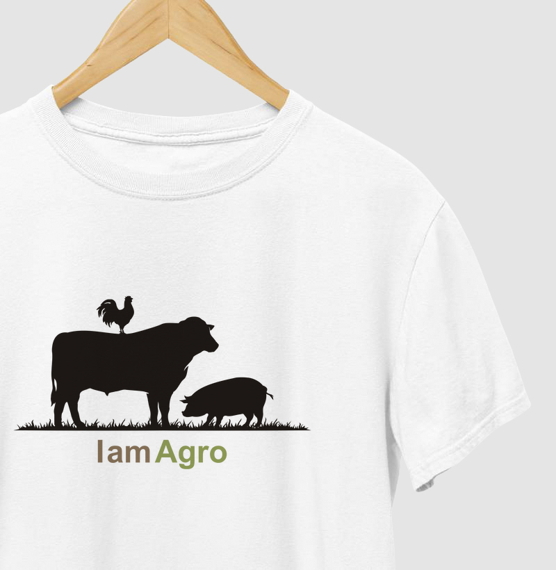 Camiseta Boi, Galo e Porco 
