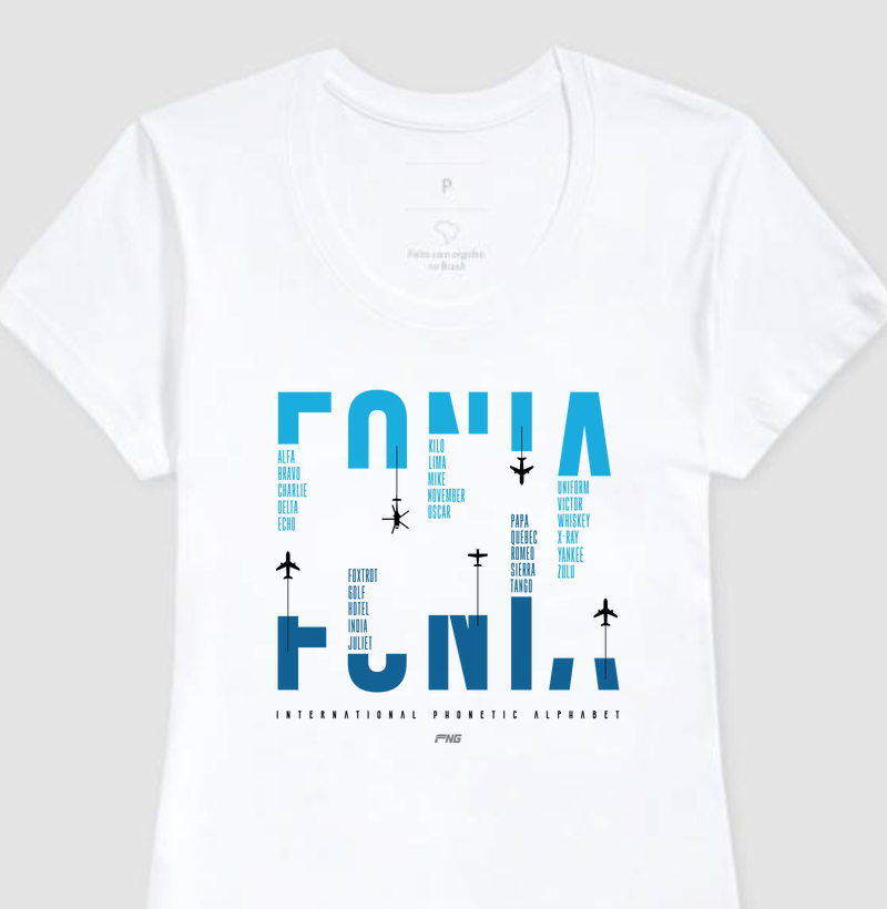 Camiseta Alfabeto Fonético 
