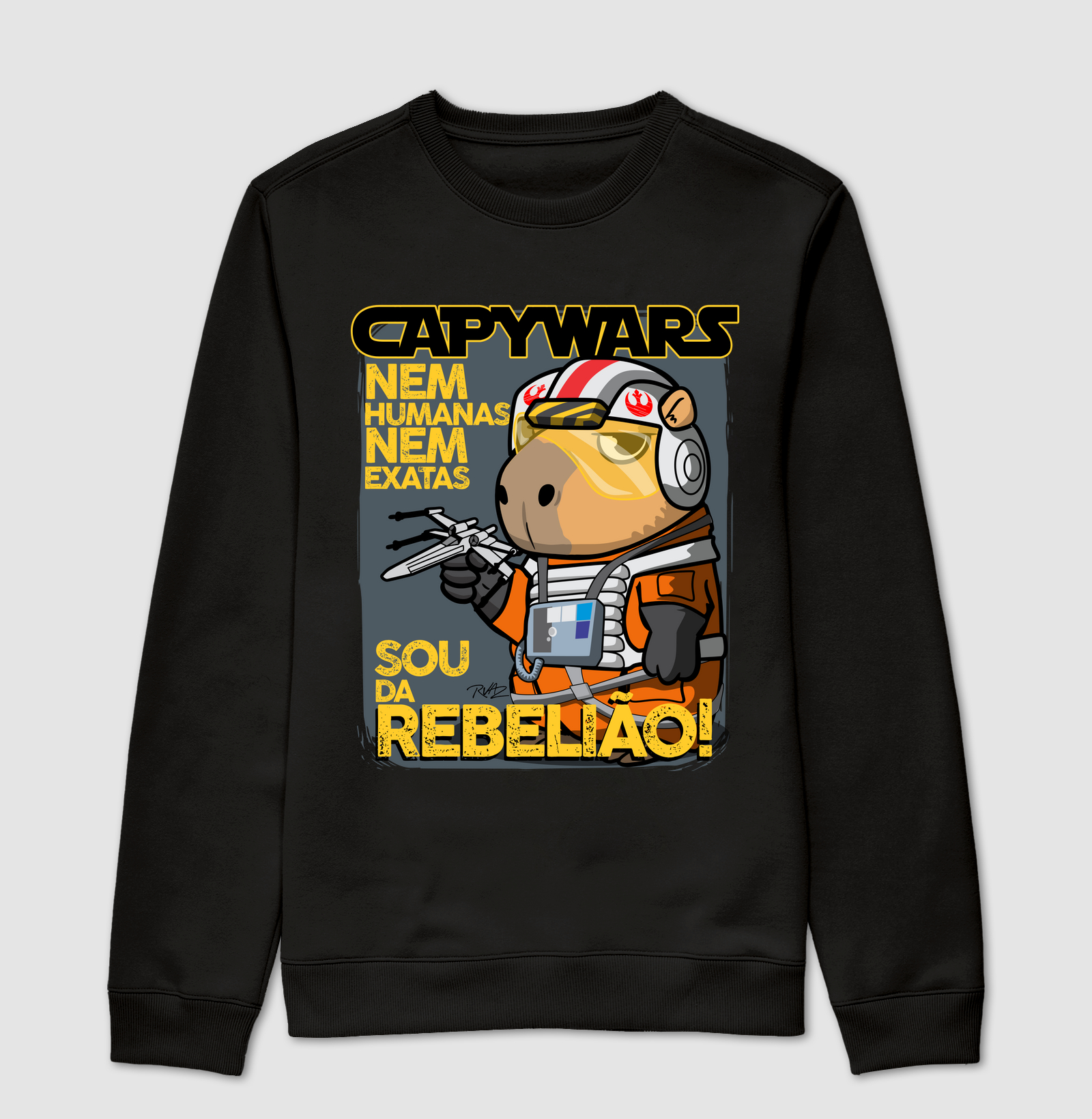 Camiseta Capivara Rebelião - Suéter Moletom
