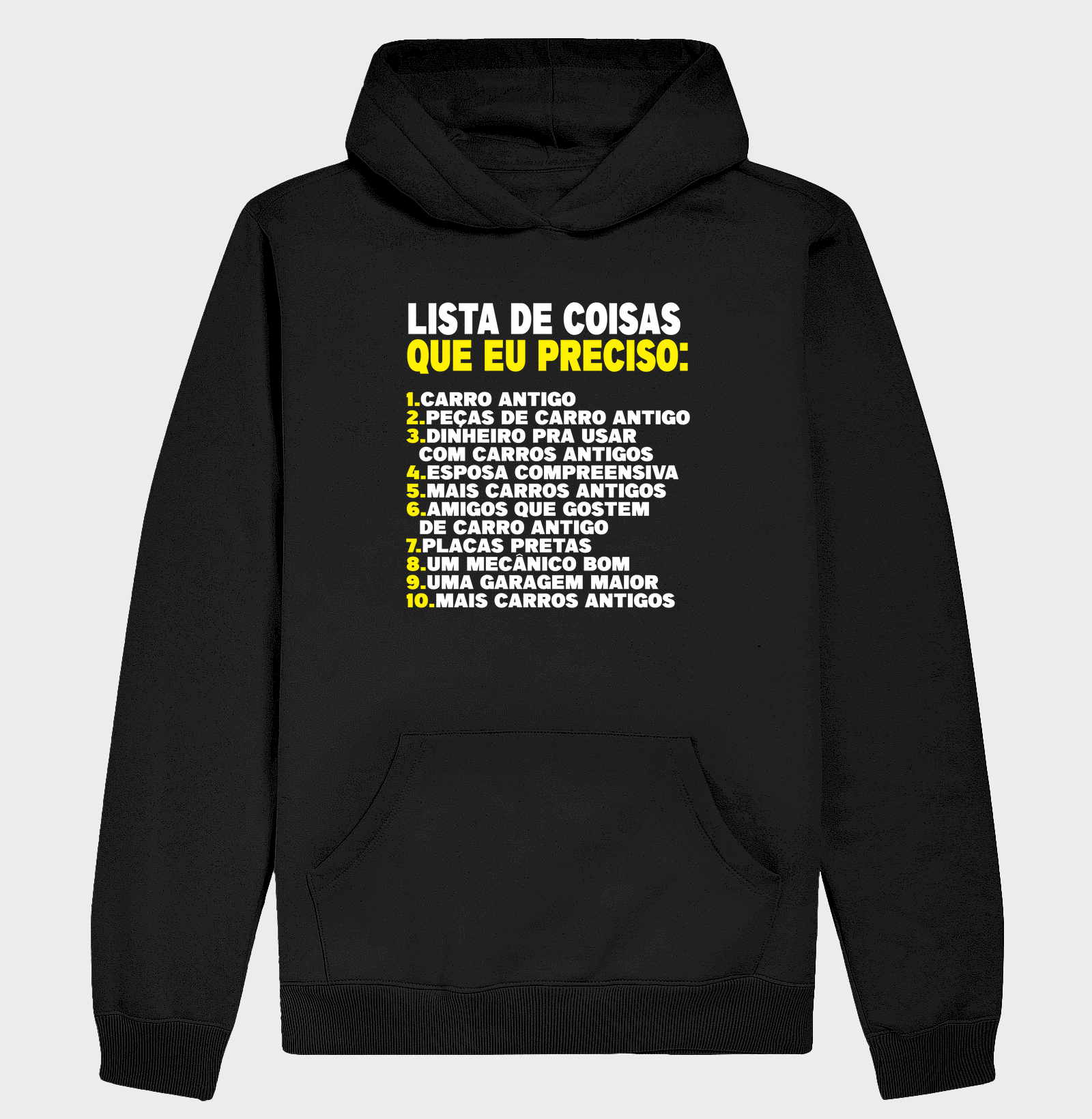 LISTA DE COISAS QUE PRECISO FRASE