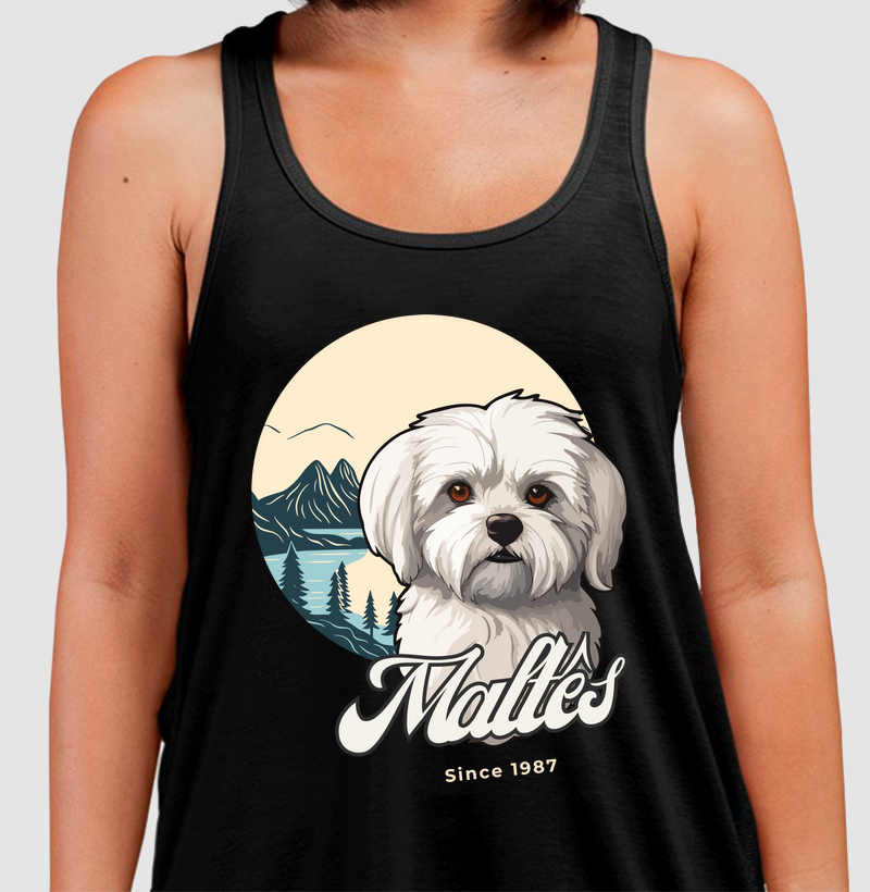 Camiseta Regata Maltês Busto Dog Pulse