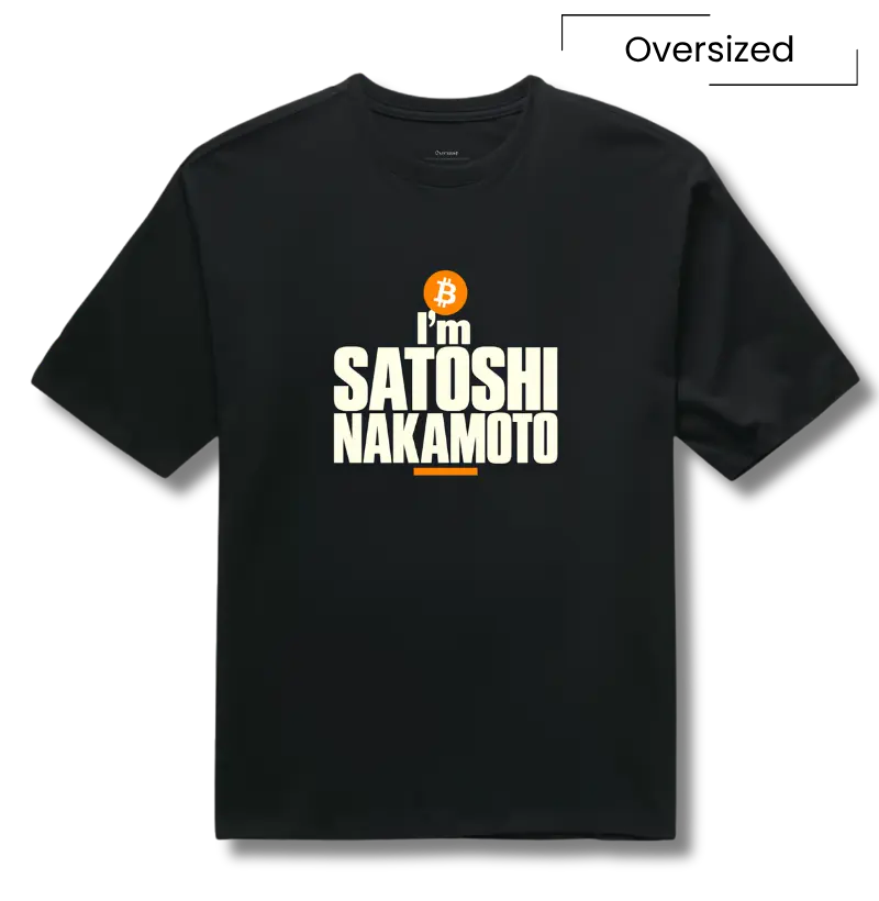 Camiseta Satoshi Nakamoto - Camiseta Oversized